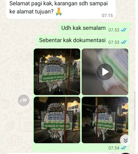 Pengiriman Papan Bunga Selamat Kunciran Jaya