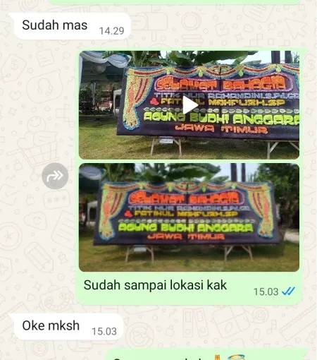 Pengiriman Papan Bunga Kunciran Jaya